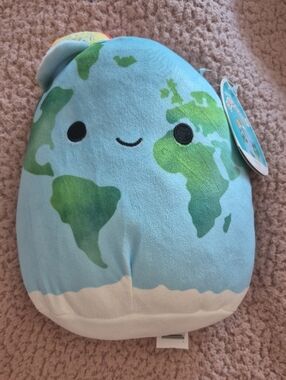 Squishmallows Earth Plush Blue and Green